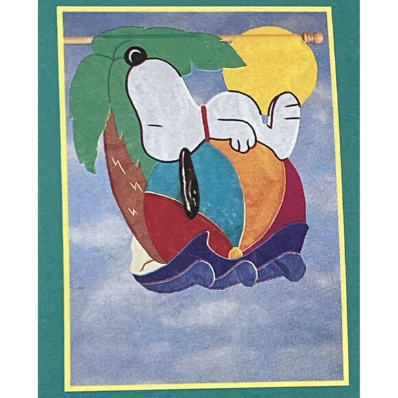 Vintage Snoopy Beach Ball Flag 1998 Windsculpts Large Summer Outdoor Peanuts NEW - Picture 11 of 11